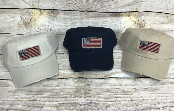 Other - 3/$15 American Flag Ball Cap